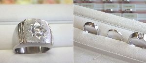 プラチナダイアメンズリングのリフォーム画像